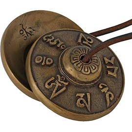 Buddhist Tingsha Bell Tibetan Cymbals, Chimes, Manjeere Meditation Prayer Musical Instrument