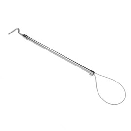 Pig Catcher Holder Stainless Steel Long Handle with Hook Animal Control Pole Catcher Tools for Pig Swine
