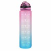 Water Bottle 1L Motivational Drink Flask With Time Markings BPA