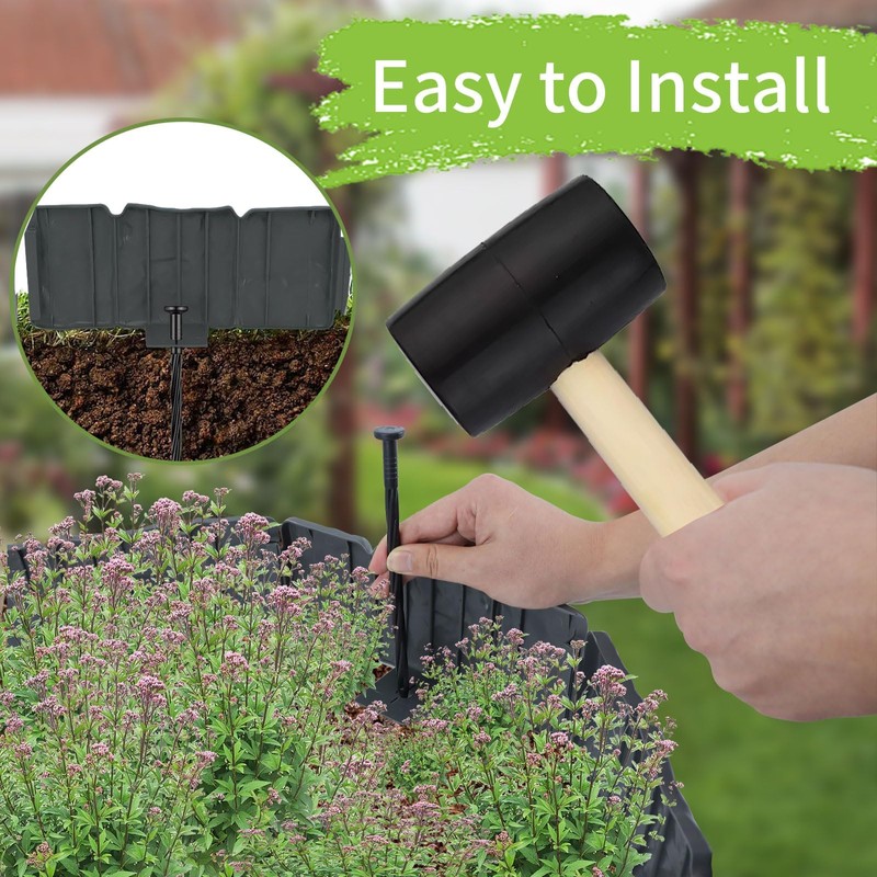 Garden Edging Border, 16FT Landscape Edging Borders for Flower Beds,