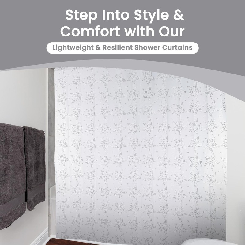 Blue Canyon Star Shower Curtain, Premium Polyester Material, Anti –