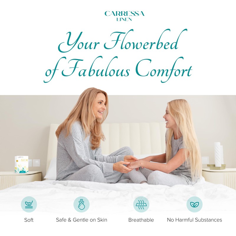 Carressa Linen 100% Egyptian Cotton King Fitted Sheet Only -