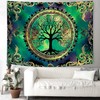 Delur Tree of Life Tapestry Green Nature Bohemian Mandala Spiritual