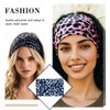 Aceorna Leopard Rhinestones Headbands Wide Knotted Hairbands Elastic Turban Printing