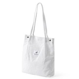 KGDUYC Large Shoulder Bag Cord Bag Women's Shopper Tote Bag Corduroy Handbag Shoulder Bags Ultralight Shopping Bag Fashion Fabric Bag for Everyday Work Office School Travel Beige