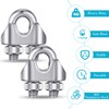 Blulu 50 Pcs 1/8 Inches M3 Stainless Steel Wire Rope