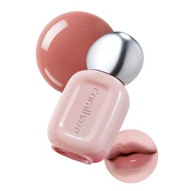 CORALHAZE dew drop tint #206 Toffee 4.5g, Hydrating, Glossy, Lightweight Lip Stain with High-shine, Long-lasting Color with Moisturizing Lip Drop, dewy finished, Korean Beauty Makeup