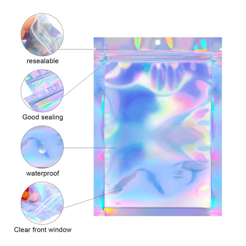 100pcs 3"X 4" Smell Proof Resealable Mylar Bags Food Storage