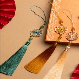 Traditional Norigae Korean Souvenir Hanbok Accessories Foreigner Gift Tassel Decoration Accessories Fuchsia / 전통 노리개 한국 기념품 한복 장신구 외국인 선물 태슬 장식 소품 자홍색