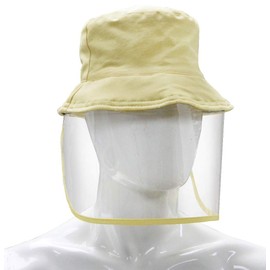 Snapcups Letusto Protective Facial Mask Safety Face Shield Particulate Respirator Anti Spitting Splash Bucket Hat (Beige)
