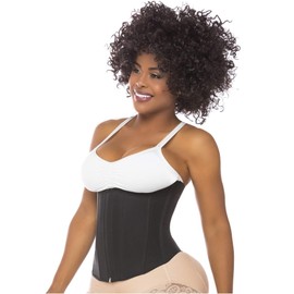 Salome 0315-1 Colombian Waist Trainer Fajas for Women Cinturillas Colombianas Black M