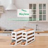MAYLESS EGG HOLDER FOR FRIDGE, Auto Rolling Fridge Egg Organizer,