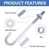 HROMIGRY 5/8” x 12” J Bolt Anchors (10 Pack) for