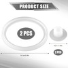 2pcs Replacement Lid Gaskets and 2pcs Air Valve Compatible for