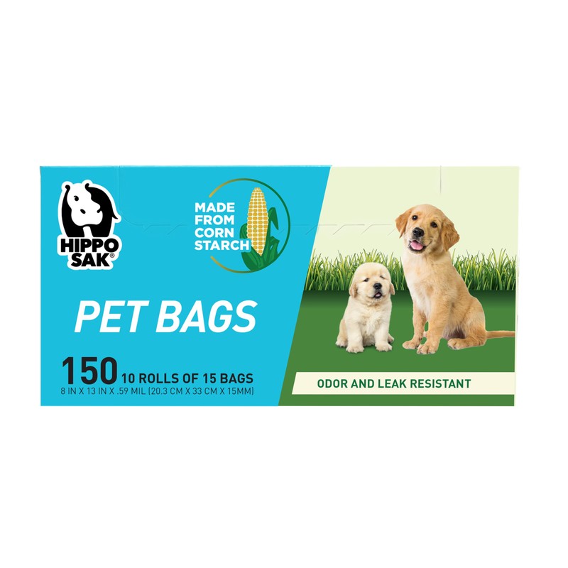 Hippo Sak Pet Bags made from Corn Starch