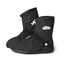 DryKeepers Waterproof Shoe Covers Non Slip Reusable Rain Shoe Protectors Ideal for Outdoor Walking Cycling Hiking Festival Motorcycling etc (SIZE XL)