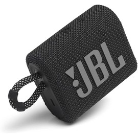 JBL - GO3 Portable Waterproof Wireless Speaker - Black (Renewed)