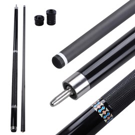 CROWN ME Carbon Fiber Pool Cue Stick 12.5mm Tip, Soft Grip Billiard Carbon Fiber