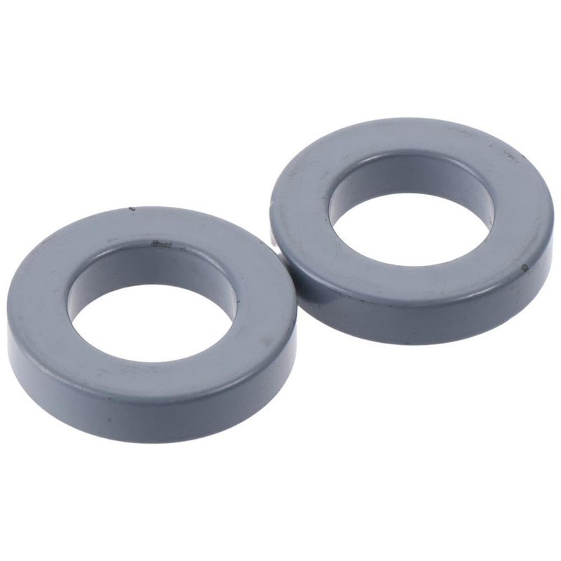 Inductor Coil Ring 2Pcs 61x35x12.7mm Portable Black Ferrite Rings Practical