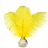 Happy Feather 16-18 inch Yellow Ostrich Feathers Craft for Wedding