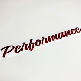 Performance Car Sticker Oilslick Hologram Sticker Tuning Sticker Rainbow Colour Sticker Slickoil (Red, 35 cm)