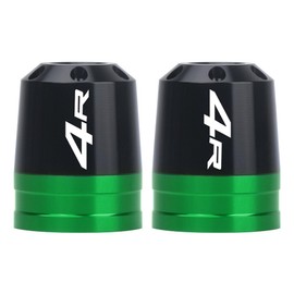 MotHeart Motorcycle Bar End Slider for Ninja ZX-4RR 2023-2024 Ninja ZX-4R 2024-2025 Motorcycle Handlebar End Protector Motorcycle Bar End Weight Slider CNC ninja zx-4rr zx-4r Parts (Green)