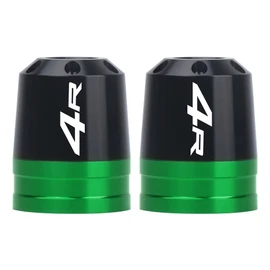 MotHeart Motorcycle Bar End Slider for Ninja ZX-4RR 2023-2024 Ninja ZX-4R 2024-2025 Motorcycle Handlebar End Protector Motorcycle Bar End Weight Slider CNC ninja zx-4rr zx-4r Parts (Green)