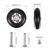 uxcell Replacement Luggage Wheels 80x24mm Suitcase Wheel Repair Kits Include