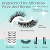 Bepholan Self Adhesive Eyelashes Natural Look Pre Glued No Glue