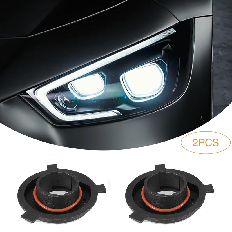 Flygun 2 PCS H4 Car LED Headlight Bulb Retainers, Nylon