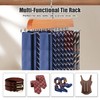Sindax Tie Hanger for Closet, Wooden Tie Holder Organizer,1 Pack