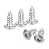 sourcing map Hex Socket Self Tapping Screws, M4 x 10mm