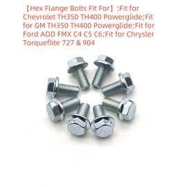 Transmission Pan Bolts and Washers Kit Fit for Chevy GM TH350 TH400 Powerglide Ford C4 C5 C6 AOD FMX Chrysler 904 727 Torqueflite Automatic Trans Hex Flange Bolts 5/16-18,17PCS