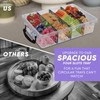 Skywin Snack Tray, 4 Slot Snack Tackle Box with 3