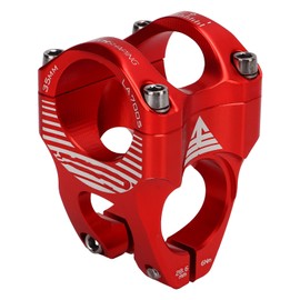 Aluminum Alloy Bicycle Stem 31.8mm Bike Short Stem for Road Mountain Bikes Fixed Gear Bicycles Red