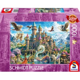 Schmidt Spiele 59791 Fairy Tale Castle in the Realm of Fantasy, 1000 Pieces, Multi-Coloured