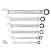 KTC MSR1A-7P Ratchet Combination Wrench 6-Piece Drive Angle Adapter Set