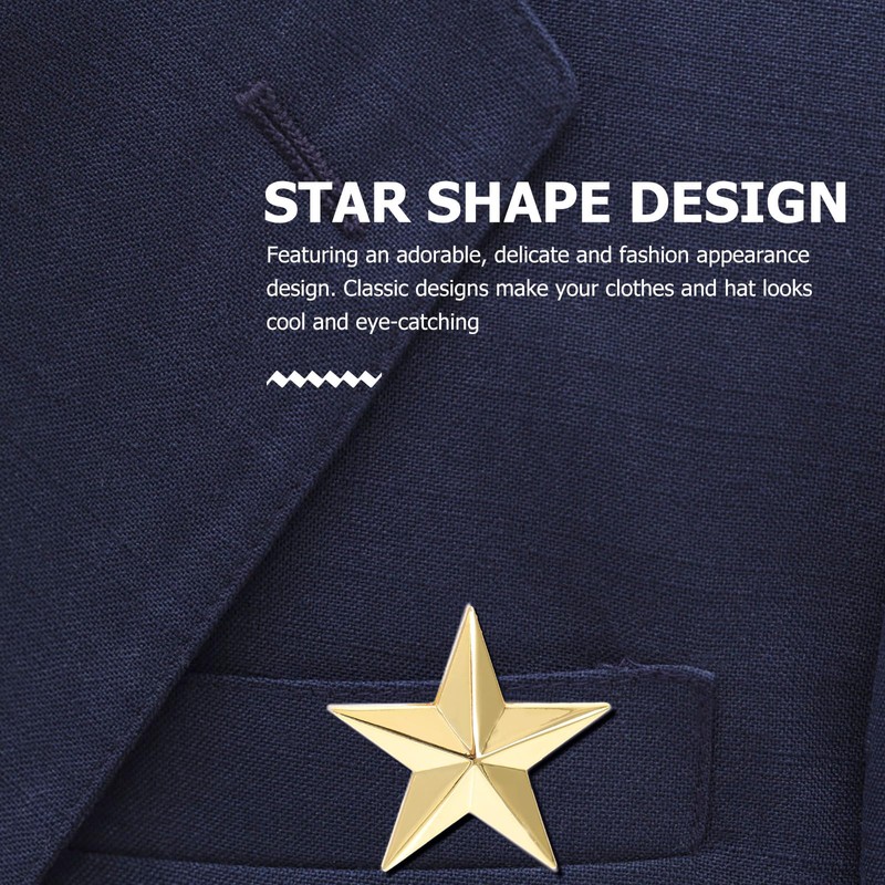 GALPADA Pack of 12 Star Pins Golden Pin Golden Star