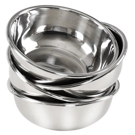 Fabnati 4 Pack Stainless Steel Mixing Bowls, 8.6 Inches Kitchen Prep Bowls Set