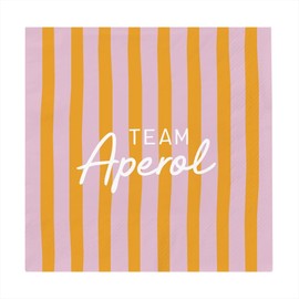 Graphic Workshop Napkins with Saying | Pack of 20 | 12.5 x 12.5 cm | Yellow | Team Aperol