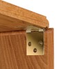Brass-Plated Drop Leaf Hinges for Shaped Edges