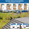 Muzata 120PCS Stainless Steel T316 Protective Sleeves Cable Railing Kit