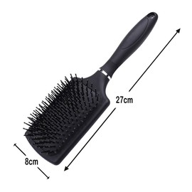 iPobie Paddle Brush, Professional Hair Brush for Detangling and Detangling for Men and Women, Black