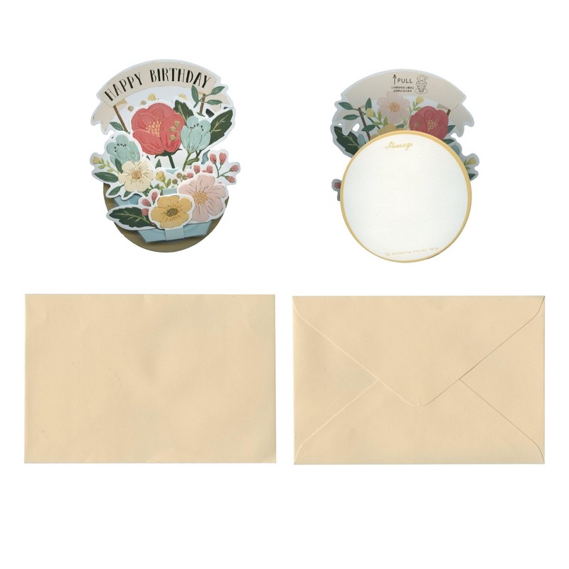 Greeting Life Birthday Card Flower Pot Mix TK-19