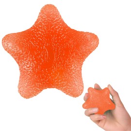 Hand Exercise Ball, 5 Resistance Level Hand Stress Balls Squeeze Balls, Strength Training Grip Strengthener Hand Exerciser for Finger Workout (Orange 20kg)