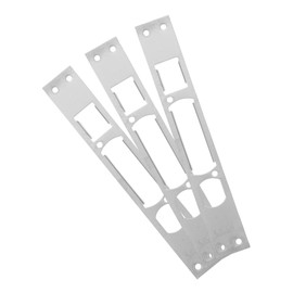 DOITOOL 3pcs Anti-Theft Door Lock Body Door Handle Deadbolt Gate Lock Sliding Lock Buckle Larson Storm Doors Parts Door Latch Strike Plate Door Plate Door Lock Plate Stainless Steel Silver