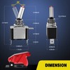 Nilight 5PCS12V LED Toggle Switch Heavy Duty 20A SPST ON