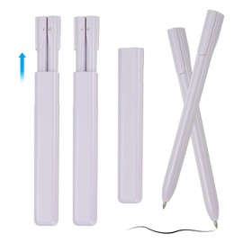 PATIKIL 6 Pcs 0.5mm Rollerball Pens, Gel Ink Pens Black Red Ink Quick Dry Smooth Writing Cute with Holder for Gift Friends Classroom Writing Office, Purple