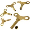 Jewellers Tools 2.75mm Winding clock key winged type brass key