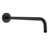 RANDOM 16 Inch Shower Arm with Flange,Stainless Steel 90 Degree